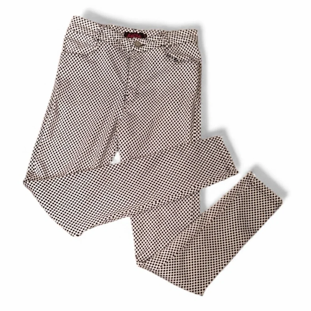 Rare Motel Rocks Trendy Polka Dot Skinny Jeans Black & White Indie Sleaze Small